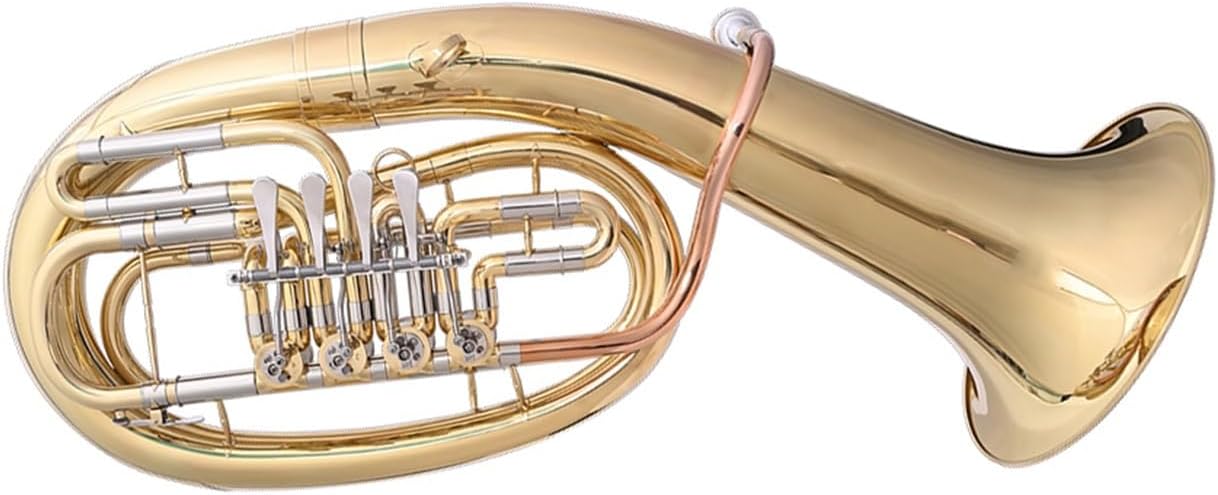 Four Flat Key Euphonium Horn Instrument In B For Beginners And Professional Performance Euphonium All-brass Instrument
