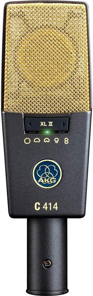 AKG C414 XLII Multipattern Condenser Microphone Bundle with Sony MDR-7506 Headphones & Desktop Mic Stand