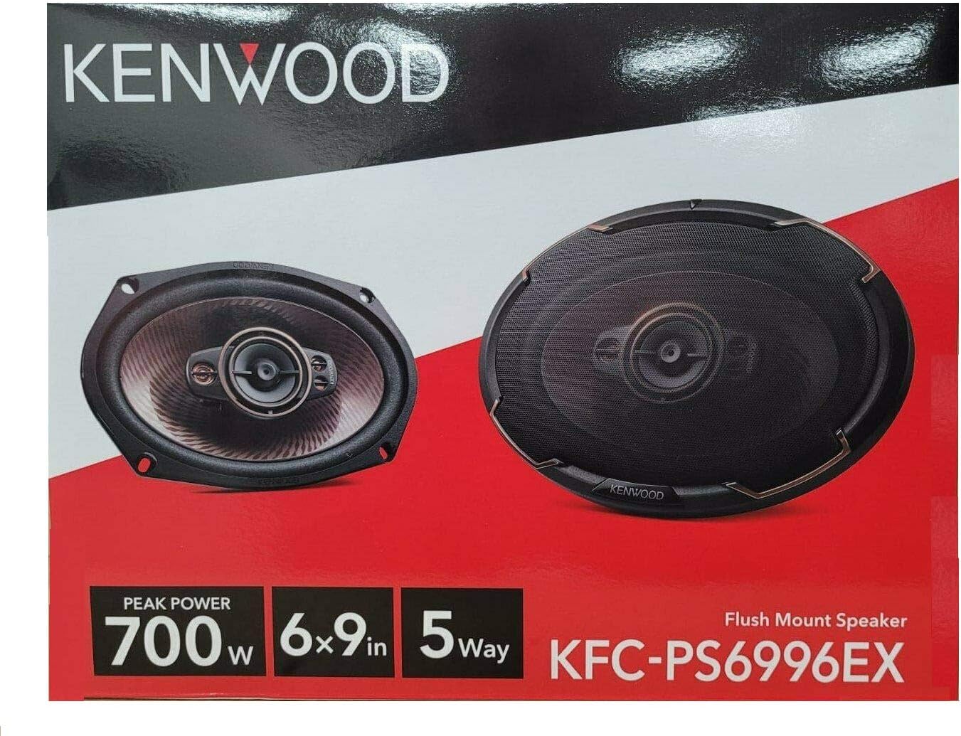 Kenwood KFC-PS6996EX Performance 6x9 INCH 5-Way 700W Car Audio Speakers