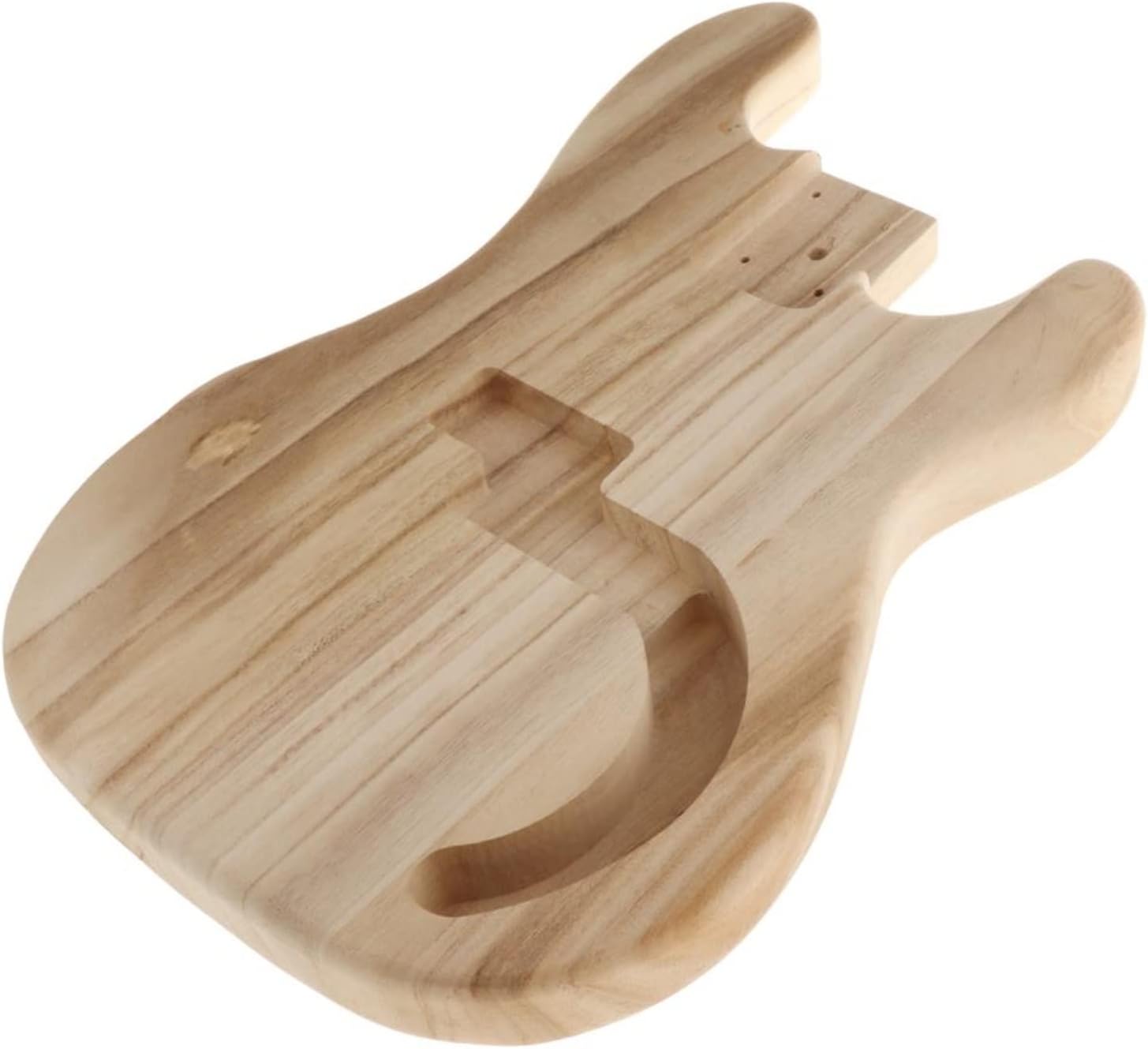 Unfinished Bass Body Maple Wood Blank Guitar Barrel for Electric Bass DIY Parts Accessories DIY Guitar Kit