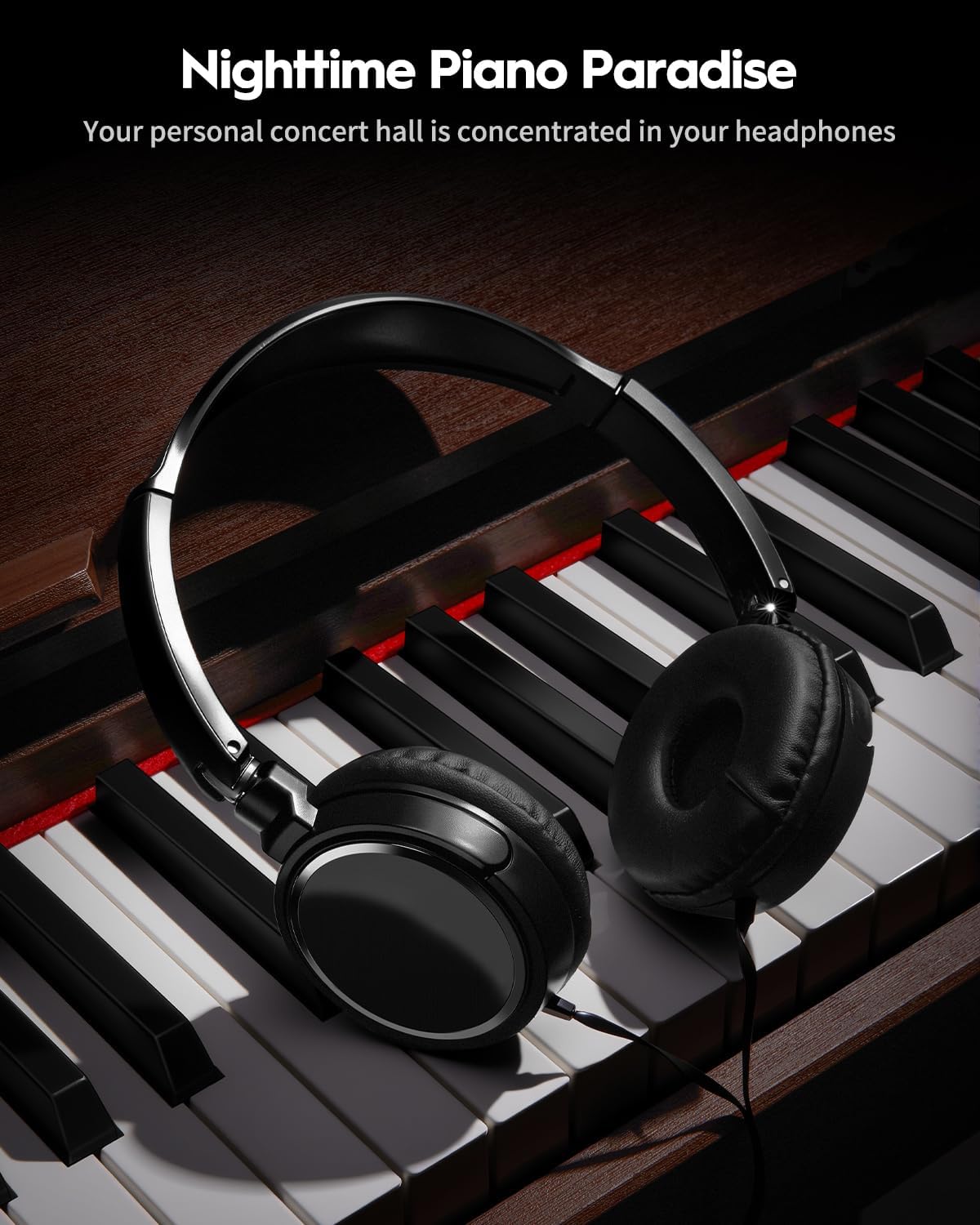 STRICH 88 Keys Digital Piano, Hammer-Action Fully Weighted Keyboard, Cover Designed Electric Piano Keyboard with Furniture Stand, Headphones, Three Pedal, Brown, SDP-400