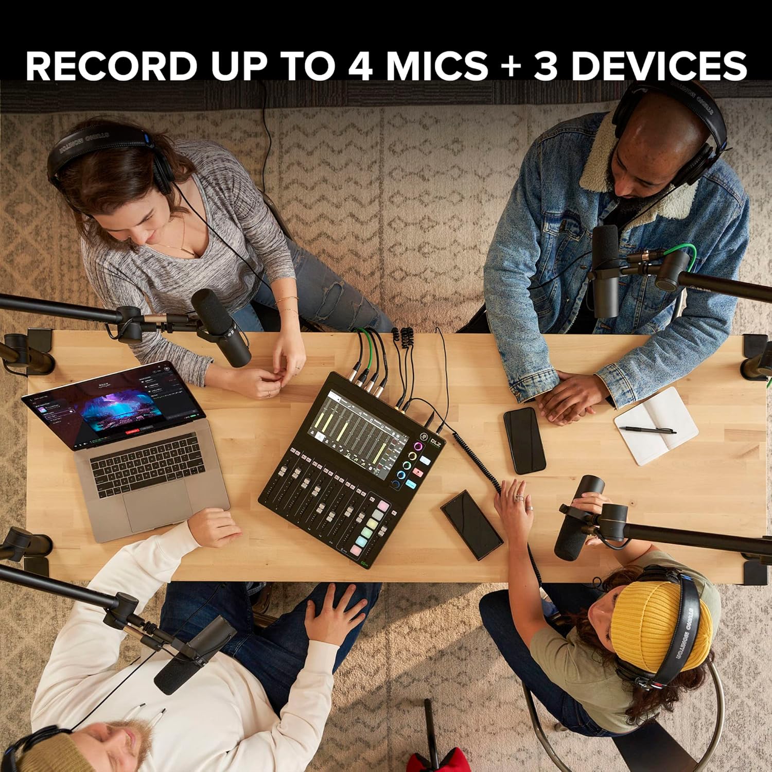 Mackie DLZ Creator Adaptive Digital Mixer for Podcasting, Streaming and YouTube with User Modes, Mix Agent Technology, Auto Mix, Onyx80 Mic Preamps