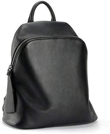 zency Casual Backpack Natural Leather for Women Office Bag with Adjustable Shoulder Strap