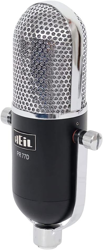 Heil Sound PR77DBK Award Winning Dynamic Microphone - Podcast Microphone, Streaming Microphone, and Recording Microphone