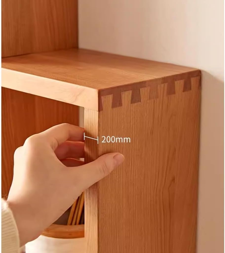 Storage Shelves Wall-Mounted Floating Shelves, Wood Floating Shelves Pack of 2 Wall Mounted Cube Rectangle Interlocking 80x14x48cm