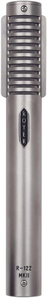 Royer Labs R122 Mk II Active Ribbon Microphone - Phantom-Powered Mono Ribbon - Large Ribbon Element (2.5-Micron) - Adjustable Bass Cut and Pad - Made in USA