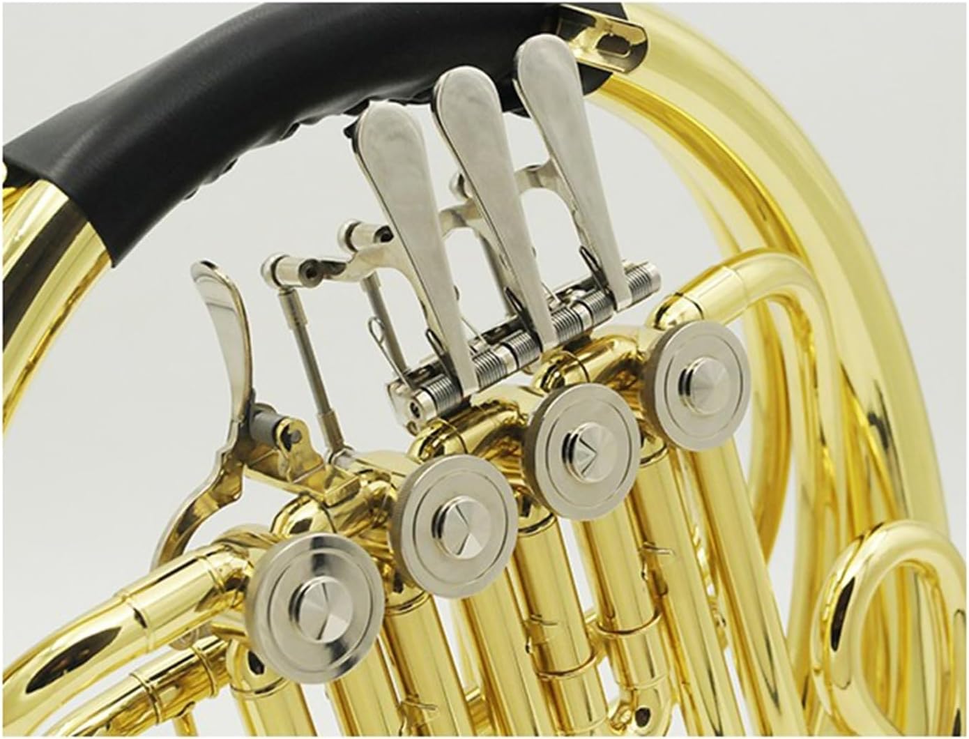 B flat 4 key single row French horn beginner adult performance