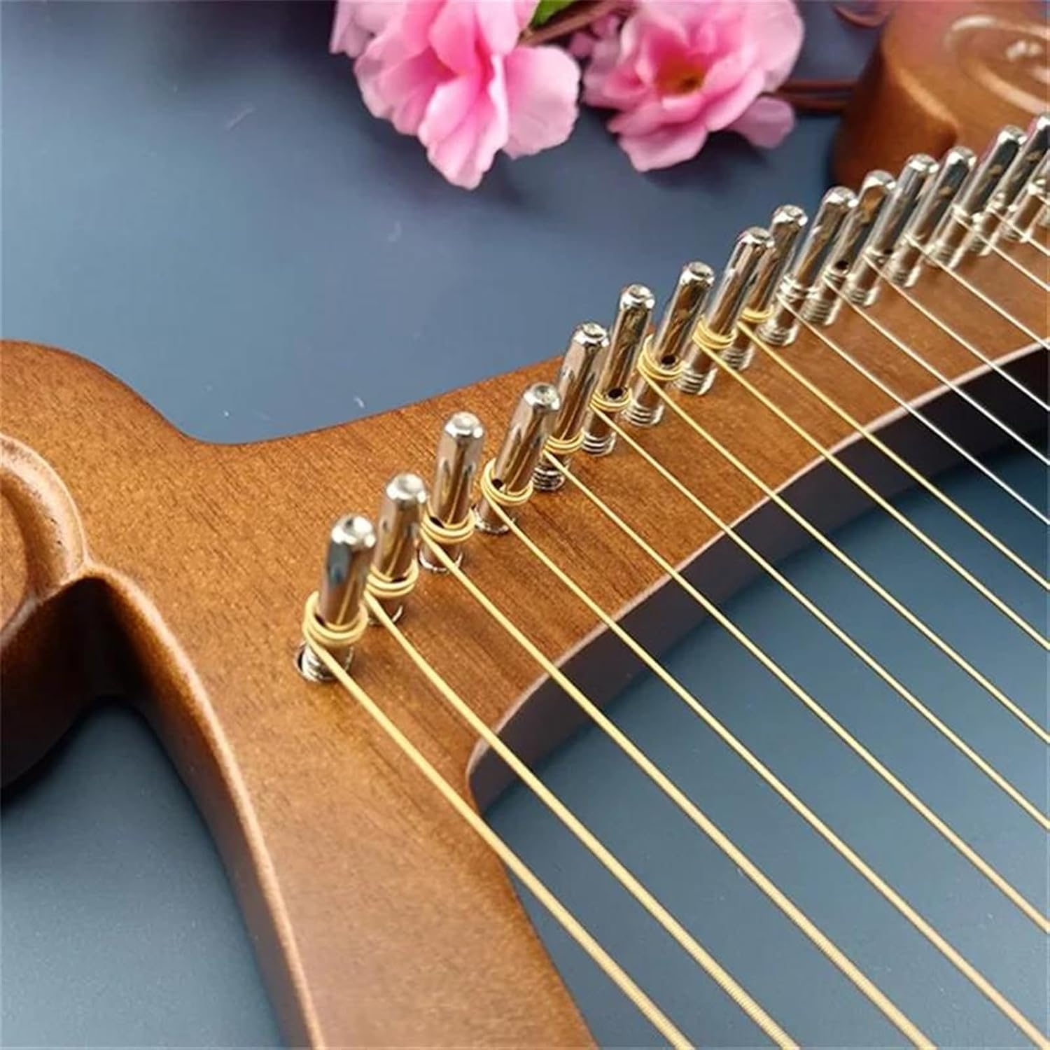 Lyre Harp Set Classical Professional Harp Tuning Ethnic Instruments Tuning Veneer Stringed Instruments(19)