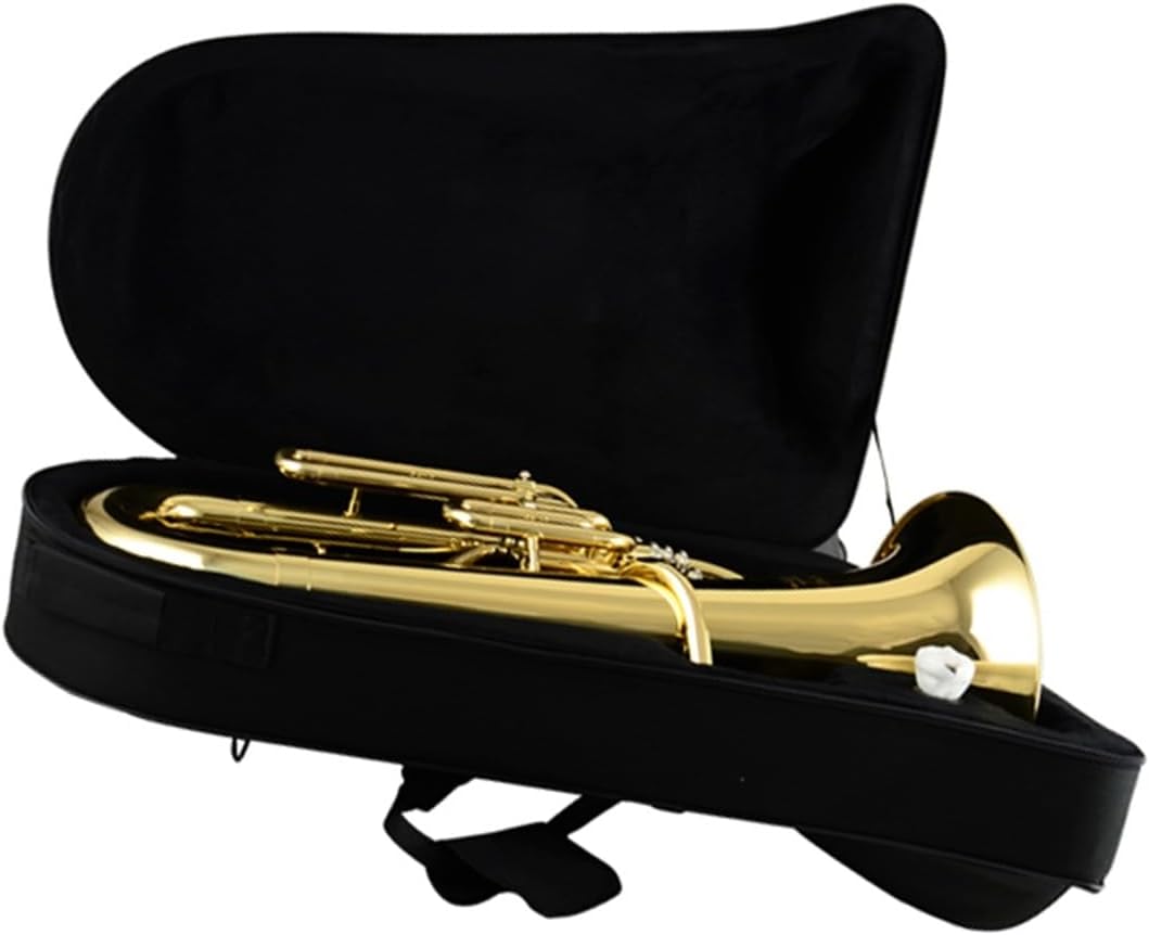 B Flat Key Upright Euphonium Lacquered Gold Adult Brass Instrument Euphonium All-brass Instrument