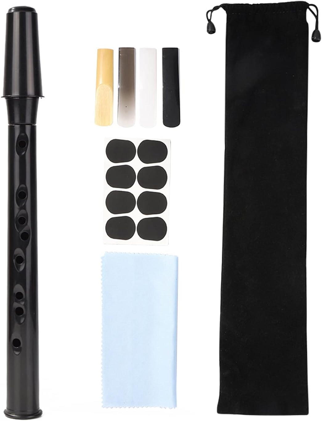 Sax Beginners Kit 8-Hole Pocket Sax Mini Portable Saxophone Little Saxophone with Carrying Bag Woodwind Instrument Musical Accessories Wind Instrument