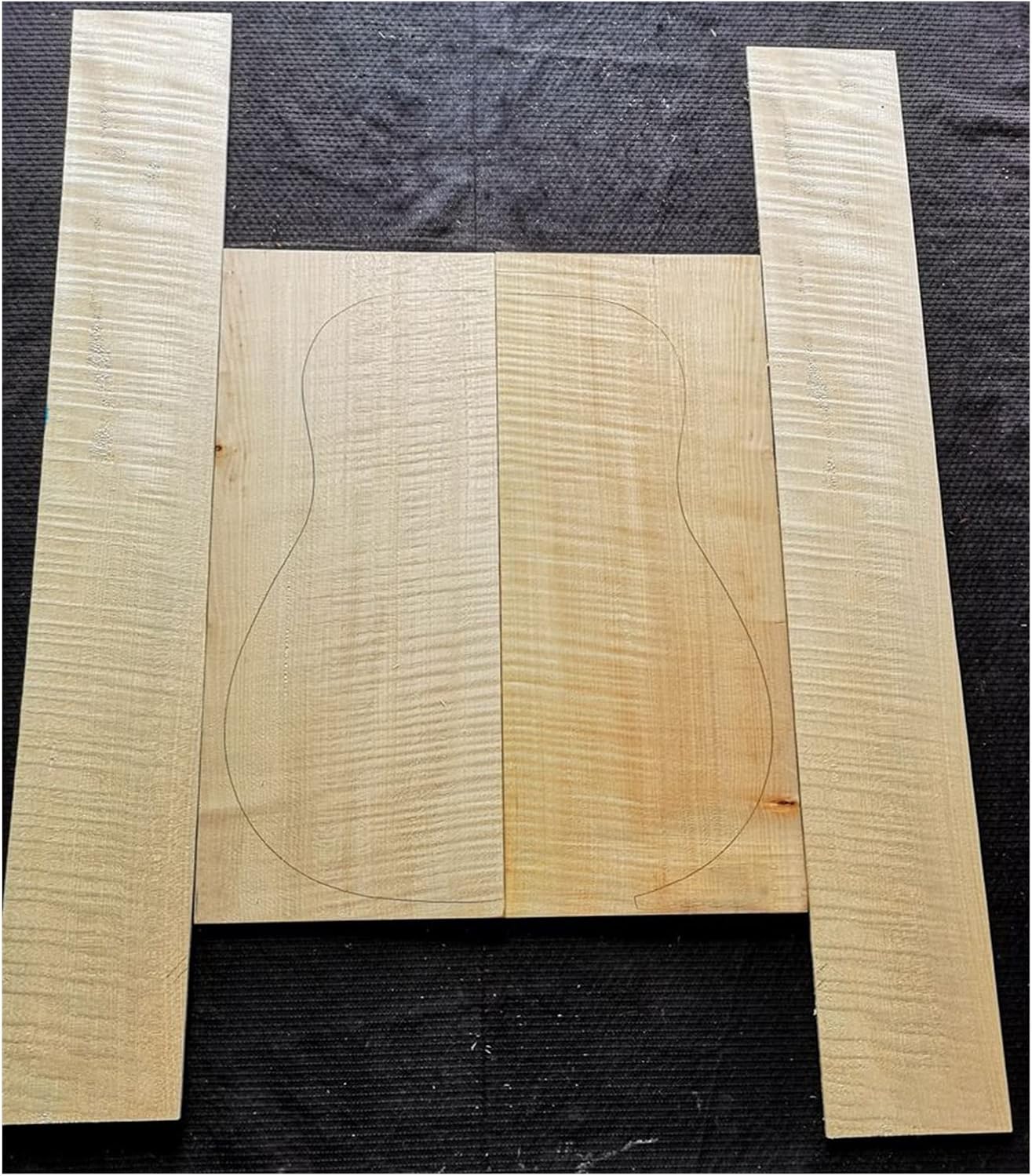 42 Inch Tiger Maple Back Side Single Board Guitar Material Guitar Making Material DIY Guitar Kit (Color : 10)