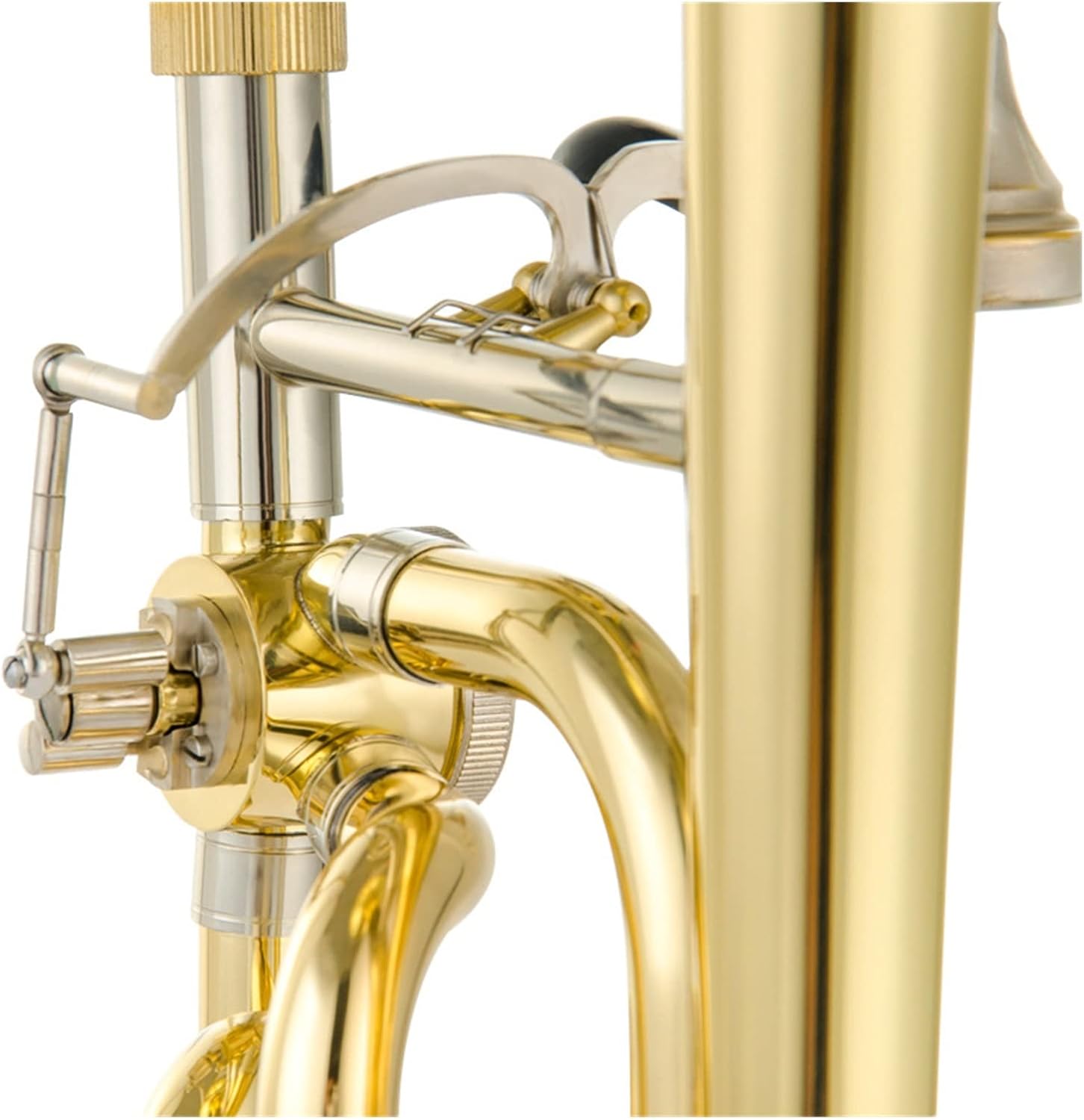TSTS Professional Phosphor Bronze Tenor Trombone Trombone B Flat to F Tune Trombone Musical Instrument Beginner Trombone (Color : 1)