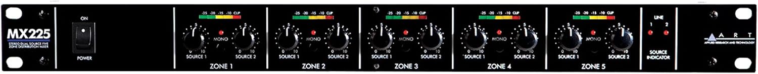 ART MX225 5-Channel Zone Distribution Mixer