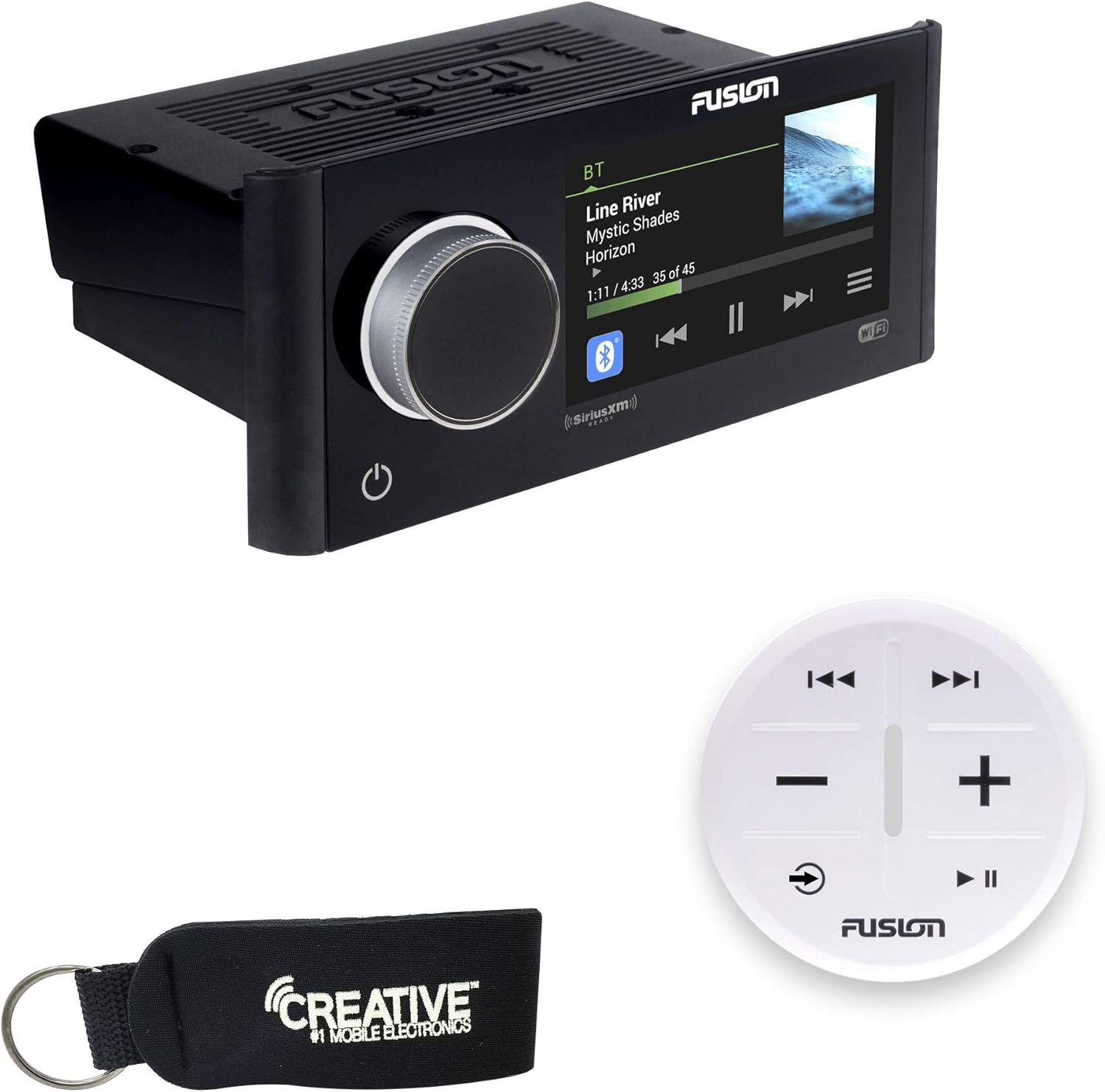 Fusion MS-RA770 Apollo Touchscreen Marine Entertainment System with Wireless Remote - White