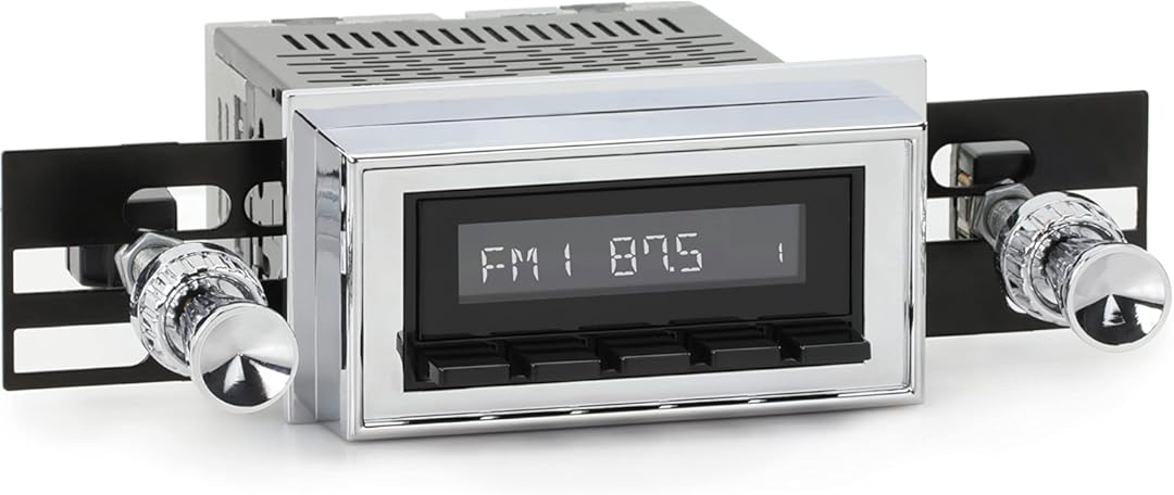 RetroRadio Compatible with 1958 Chevrolet Impala Features Include Bluetooth, USB, AM/FM HB-M2-108-09-74C2