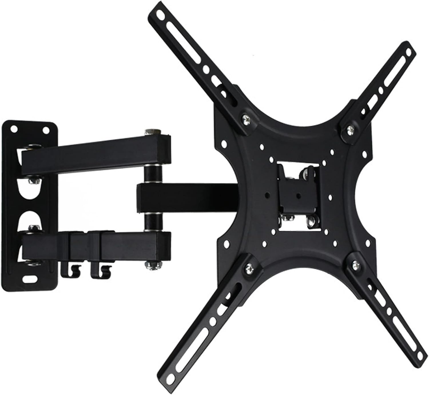 Full Motion TV Wall Mount Monitor Wall Bracket with Swivel and Articulating Tilt Arm, Fits 32-55 Inch LCD LED OLED Flat Screens up to 77 lbs and VESA 400x400