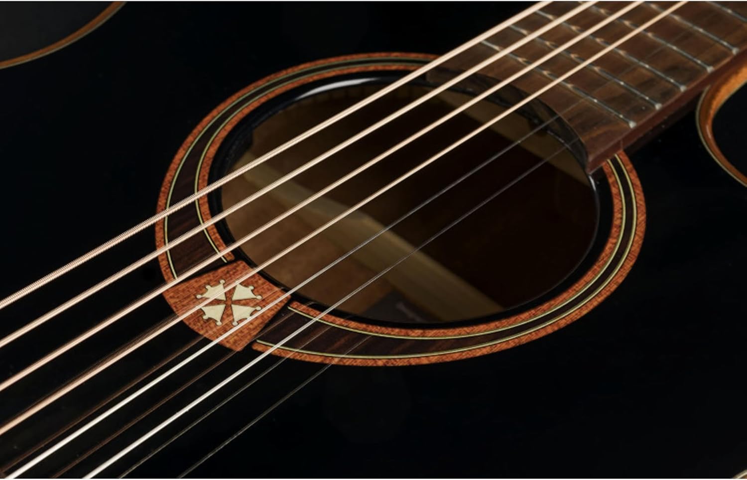 Lag Guitars Tramontane 118 Auditorium Cutaway Acoustic-Electric Black