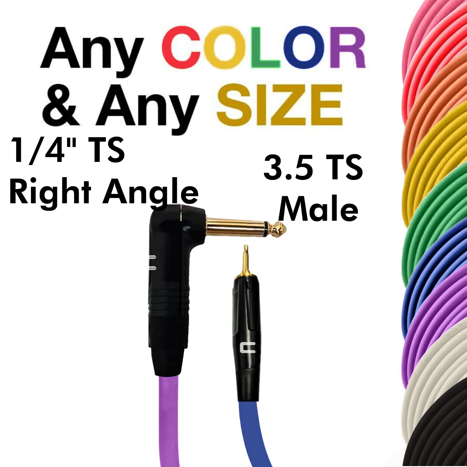 COLUBER CABLE Right Angle 1/4