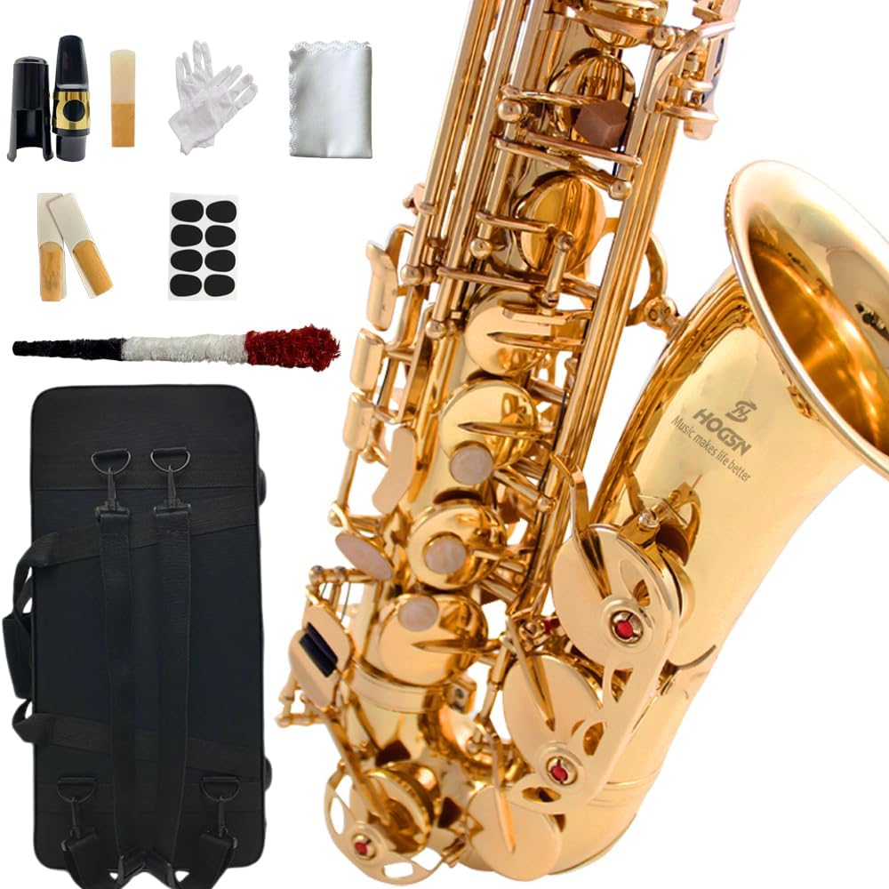 E flat alto saxophone beginners professional saxophone belt box, whistle, cleaning suit.