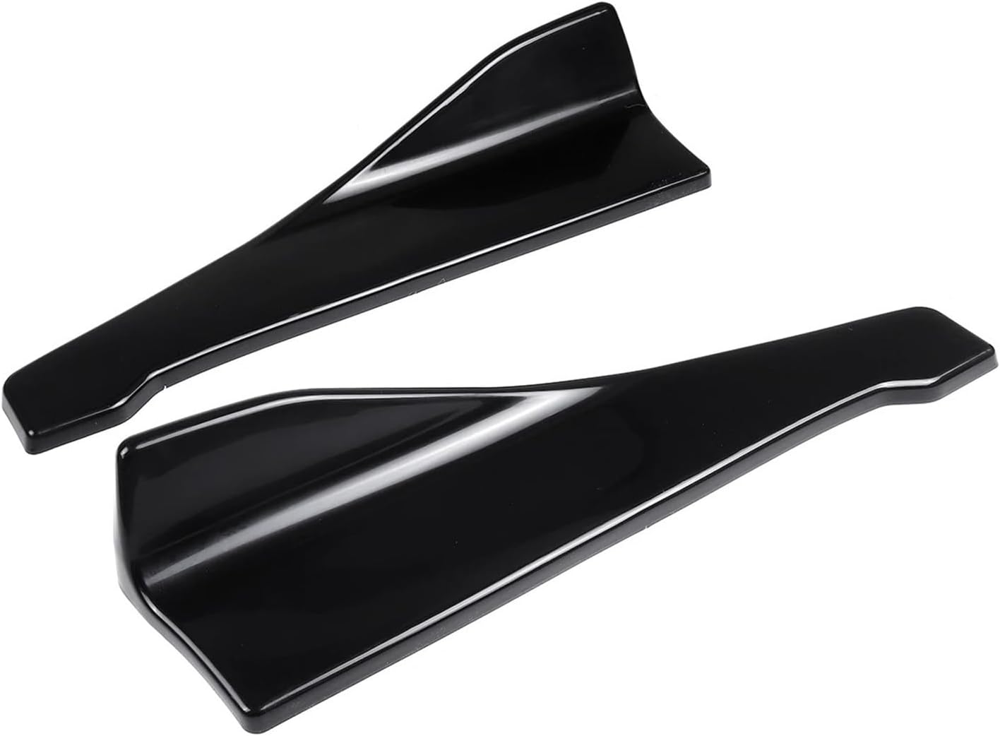 Universal Rear Bumper Side Skirt Compatible for VW MK7 MK6 Golf 6 Golf 8 Compatible for Audi A3 B8 Q3 Compatible for Mazda CX-3 Car Splitter Winglet Canards(48cm)