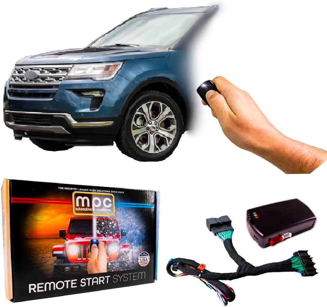 MPC Remote Start Kit Compatible with Ford Explorer 2016-2019 || Plug and Play || Lock 3X to Start || Push to Start Only || USA Tech Support