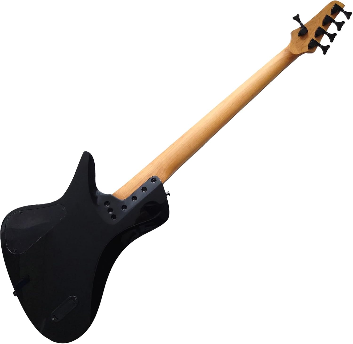 Fanned Fret 5 string Electric Bass Guitar Blue Burl Burst Quilt Maple Top Roasted Maple Neck