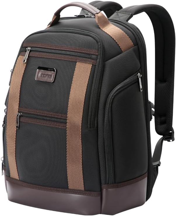 BOPai Laptop Men Business 15.6 inch Waterproof Black & Brown