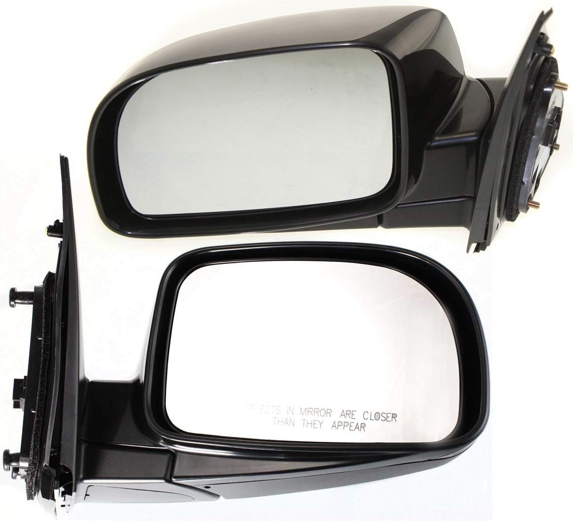 Kool Vue Driver & Passenger Side Mirrors Power Heated for Hyundai Santa Fe 2007-2012, Paintable