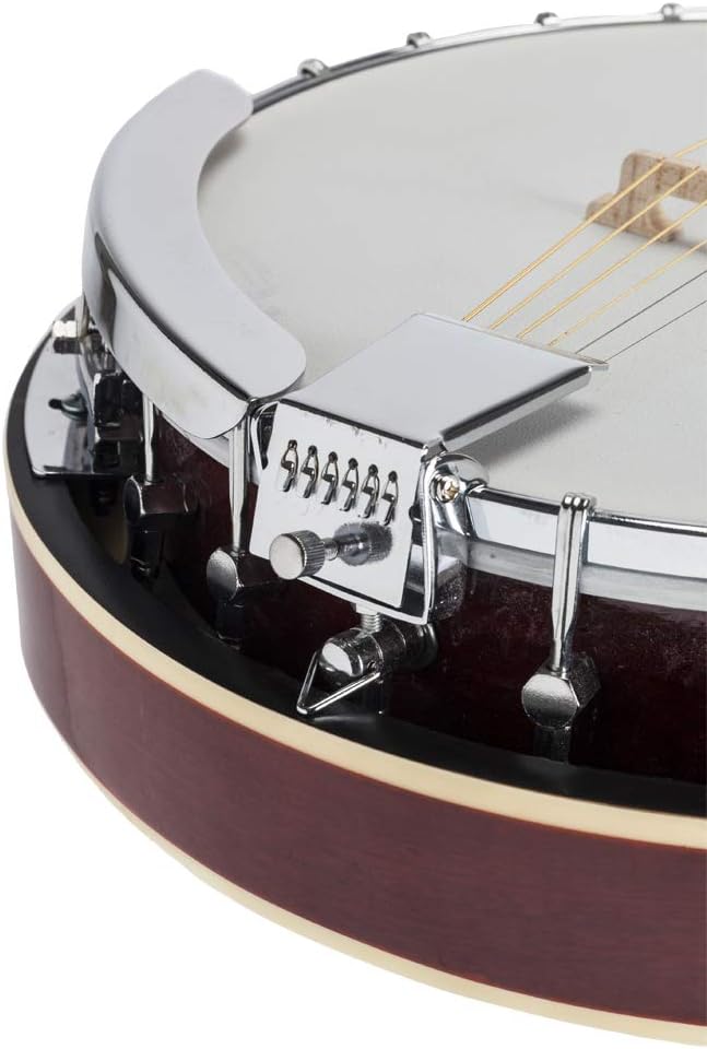 Top Grade Exquisite Professional Sapelli Notopleura Wood Alloy 6-String Banjo