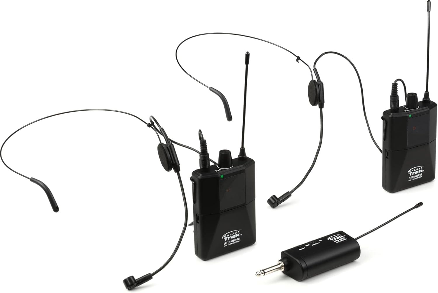 Galaxy Audio GTU-SHP5AB GTU Galaxy Trek UHF Dual Wireless Headset Mic System
