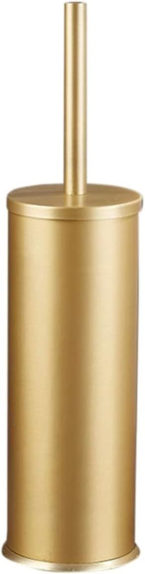 Toilet Brush Holder Cleaning Kit Floor Toilet Storage Hygiene Toilet Brush Toilet Cleaning Toilet Holder Brush (Gold)