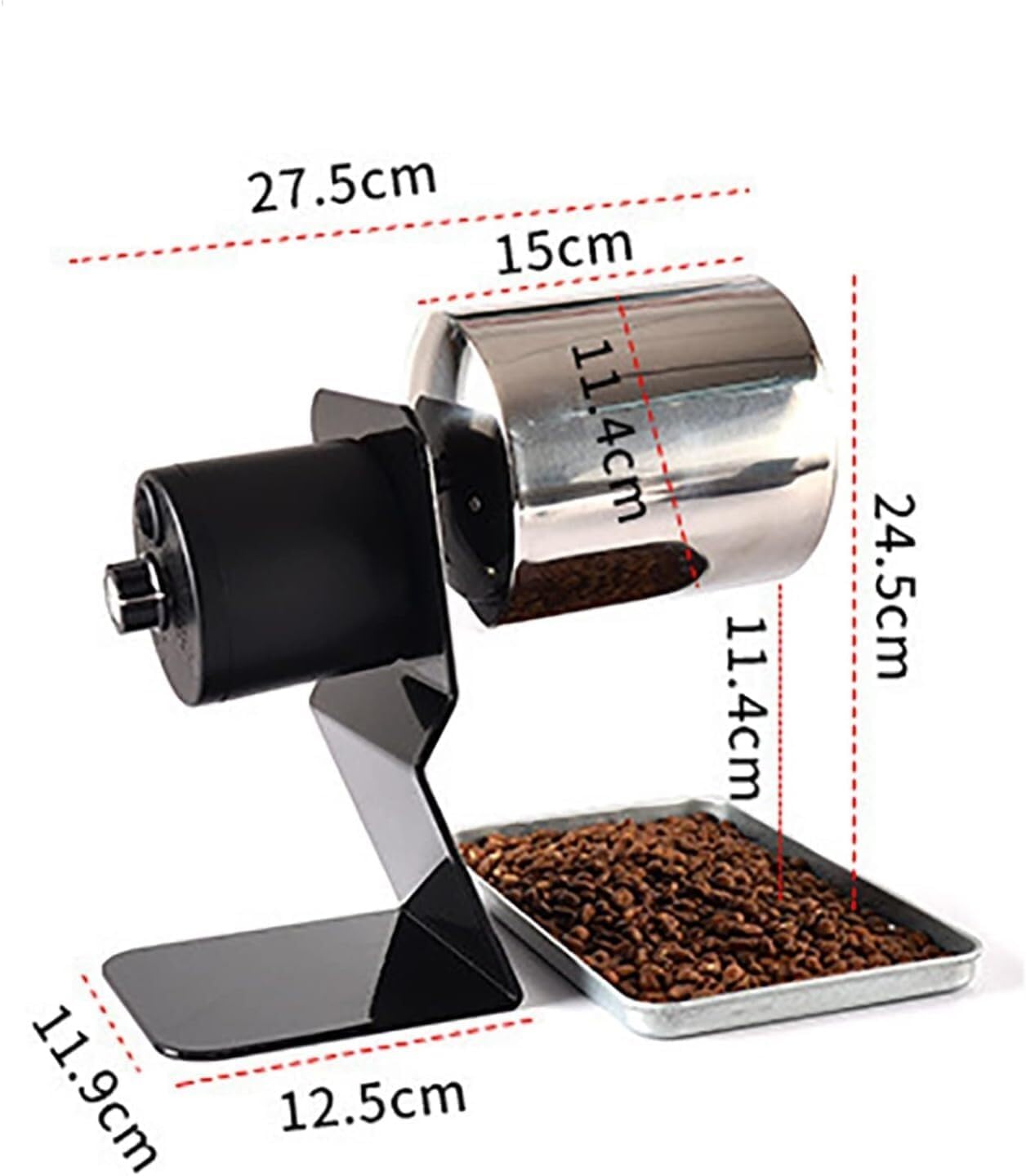 Electric Coffee Bean Roaster Machine,Electric Household Stainless Steel Drum Type Rotation Coffee Bean Roaster Roller for Baking Coffee