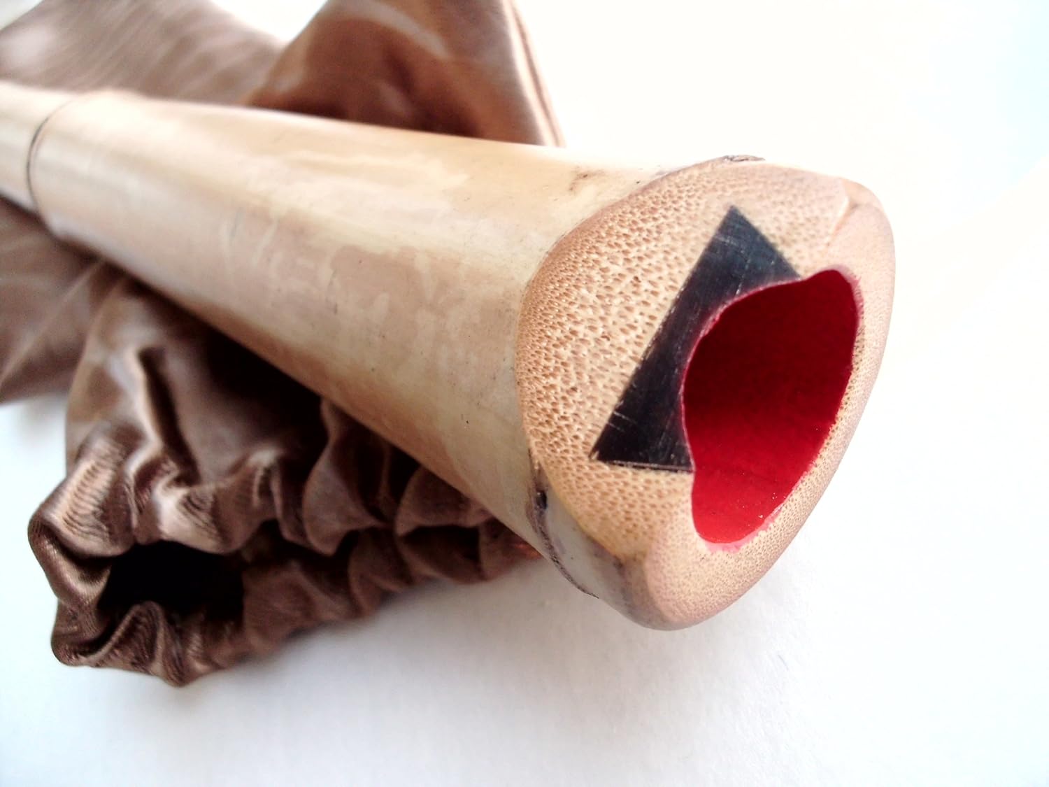 1.7 Shakuhachi w. Root End Kinko voicing Hole Utaguji Traditional Zen Instrument