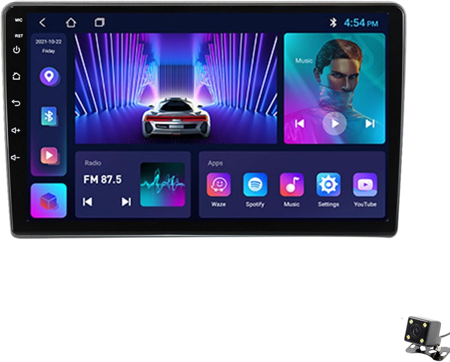 ADMLZQQ Double Din Car Stereo Multimedia with Bluetooth and 9