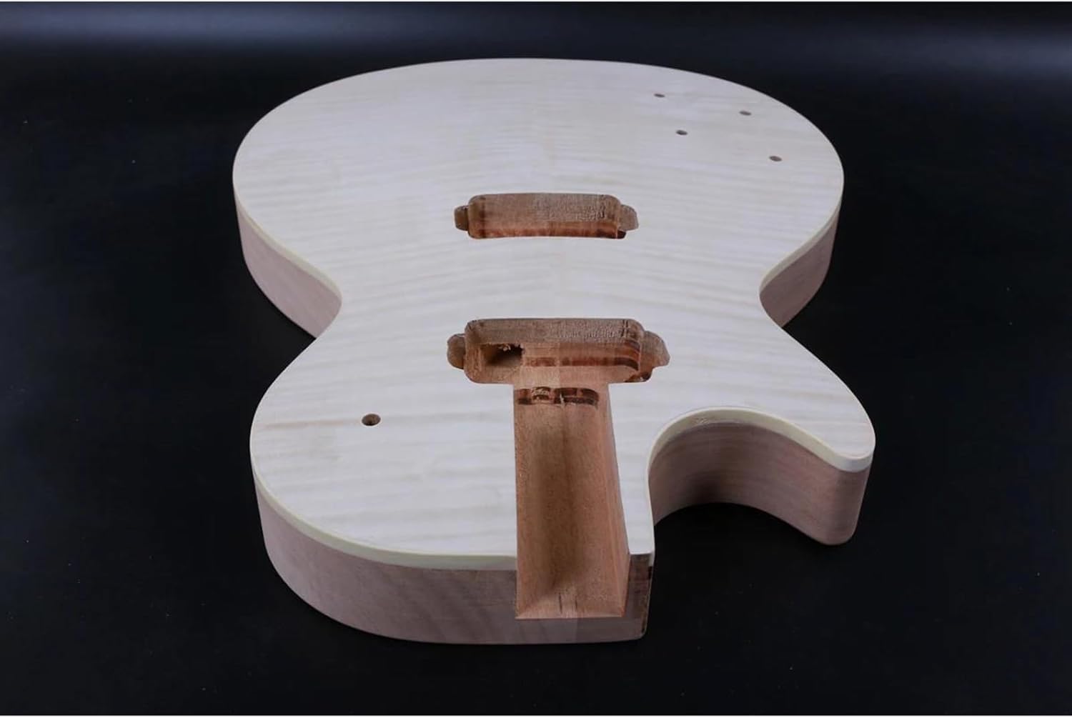 Guitar Body Guitar Replacement Parts Guitar Body DIY Electric Guitar Body Replacement Solid Wood Flame Maple Veener Set
