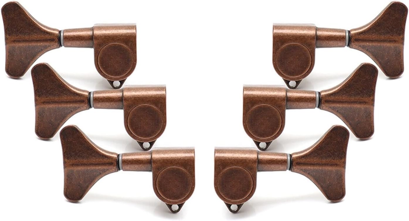 3L3R 6 Strings Bass Guitar Machine Heads Tuners Tuning Pegs for Bass Guitar Accessories (Color : 04)