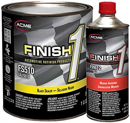 acme Sherwin-Williams Finish 1 4.1 VOC Black Enamel Sealer Undercoat Medium Gallon Kit