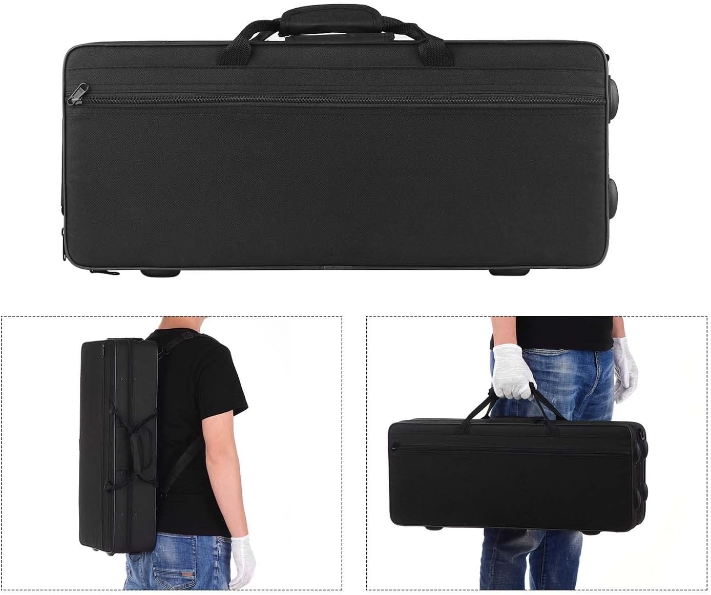 Golden EB Alto Saxophone Brass Body White Shell Keys Woodwind Instrument