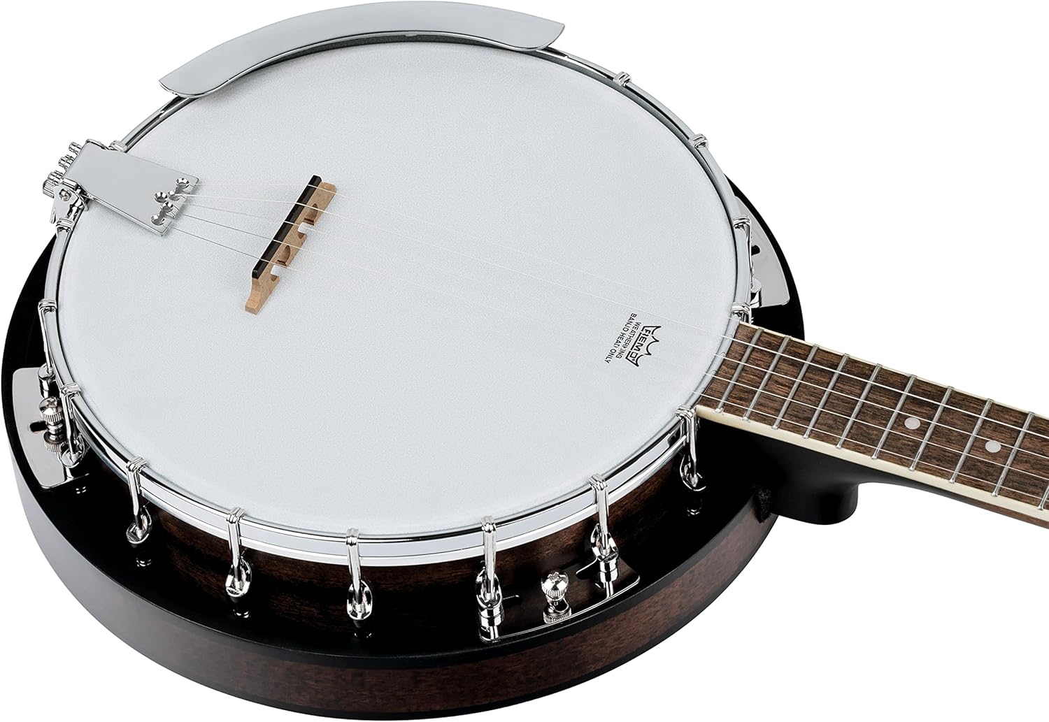 Ortega Guitars Americana Series 5-String Mahogany Resonator Banjo, Right, Whiskey Burst (OBJ150-WB)