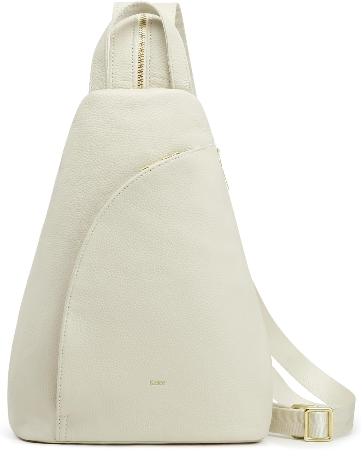 Kattee Sling Bag for Women Crossbody Fanny Packs Chest Bag Top Grain Leather Daypack Backpack RFID Blocking Travel | Top Grain Leather, RFID Blocking, Travel