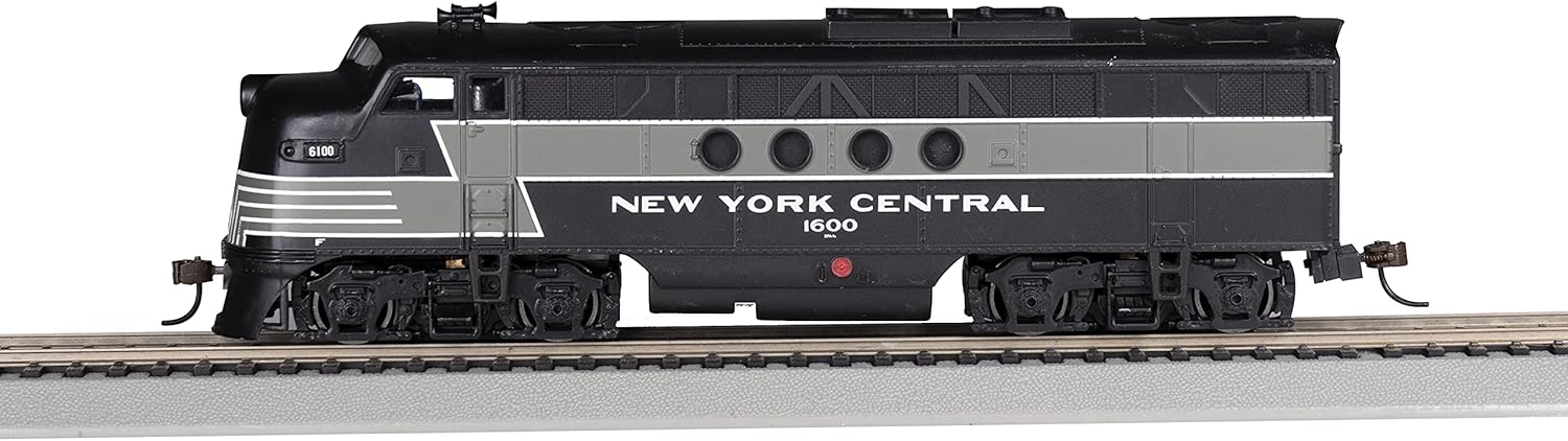 Bachmann Trains - FT - DCC WOWSOUND Sound Value-Equipped Locomotive - New York Central (Lightning Stripe) - HO Scale, Prototypical Black & Gray, (68912)