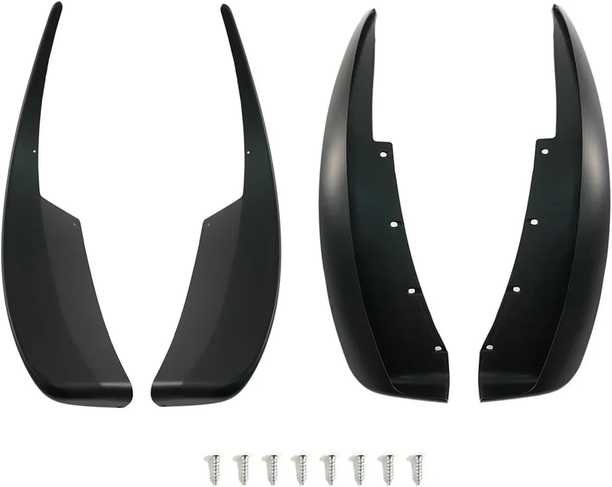 Front Rear Splash Guards Car Mudguard Compatible for Corvette C6 2005-2013 Body Kit Cars Accessories Glossy Black(Matte Black)