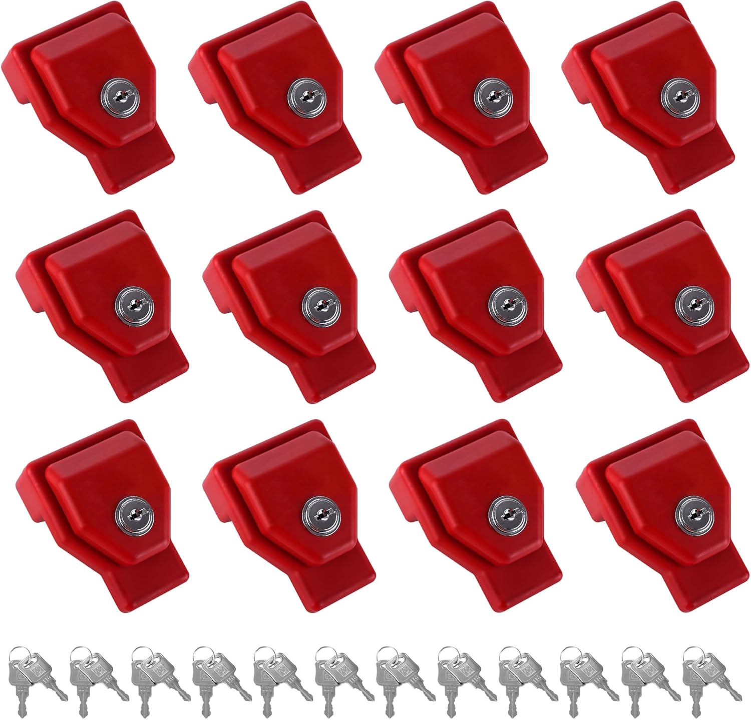 Plastic Glad Hand Lock Without Keyed Alike 12 Pack Tractor Trailer Trucks Semi Trailer Lock