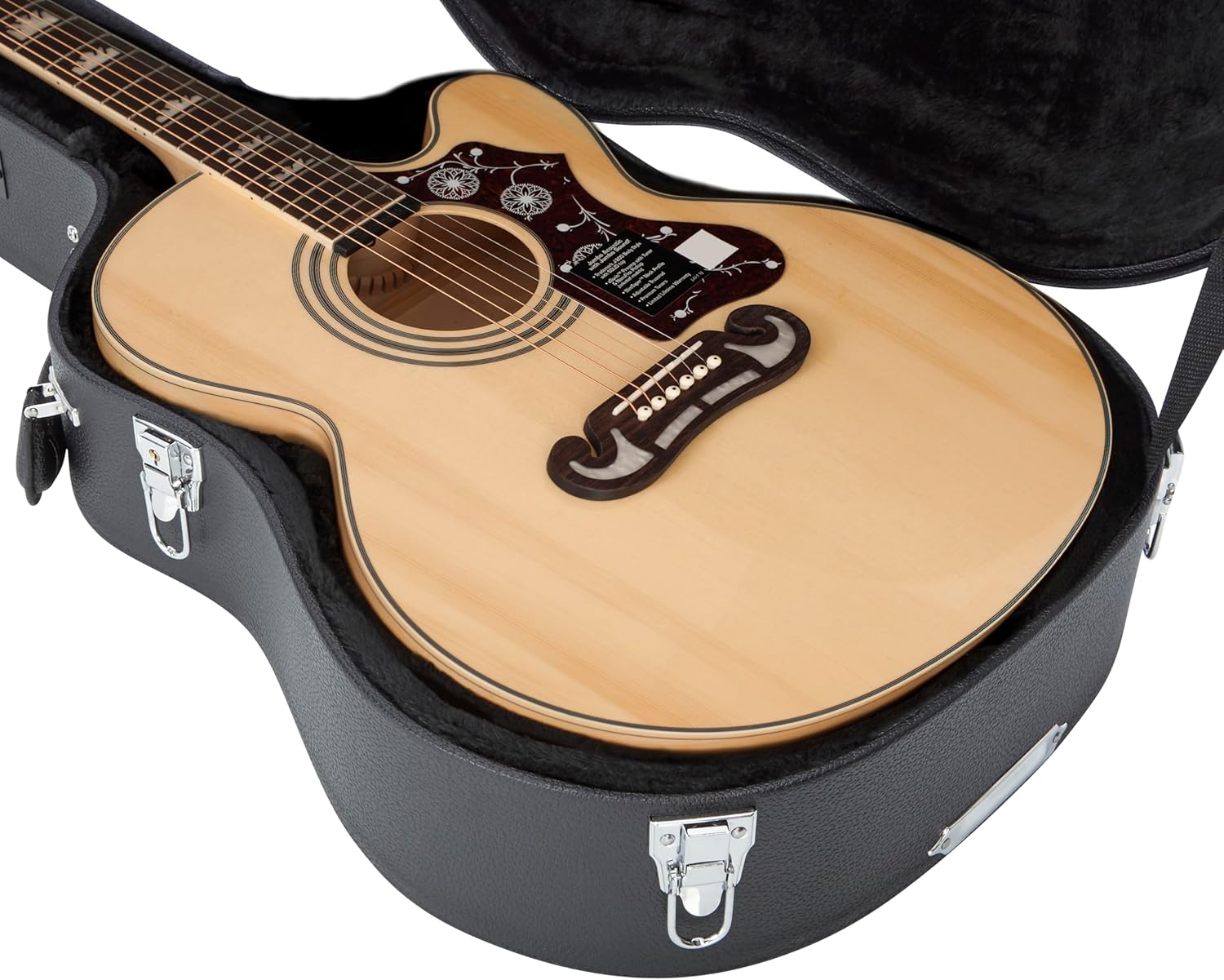 Gator Cases Deluxe Wood Case for Jumbo Acoustic Guitars (GW-JUMBO)