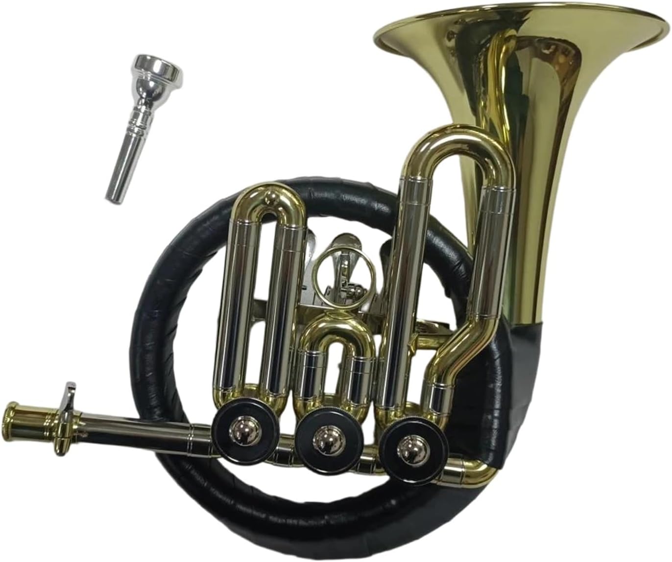 4 Key French Horn Gold Lacquer Rotary Valve Professional French Horn Suitable For Beginners And Adults
