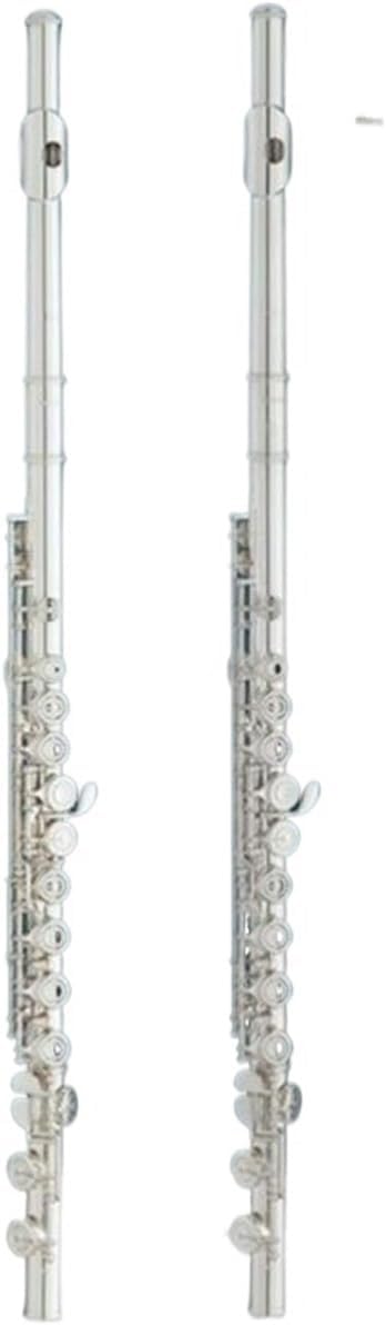 C Key Flute B Tail 16 Holes 17 Holes Professional Silver Plated Wind Instrument(A)