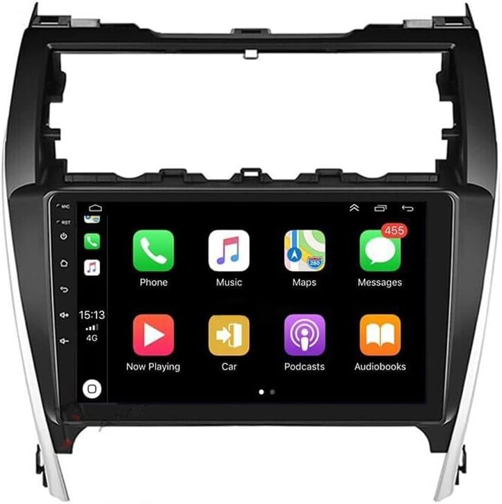 10 Inch Car Stereo,Slakerbe Wireless Portable Car Stereo Carplay Android Auto Car Radio Android 13 MP5 Player 2+32GB Car Radio with WiFi USB FM Backup Camera Compatible for Camry2012 2013 2014