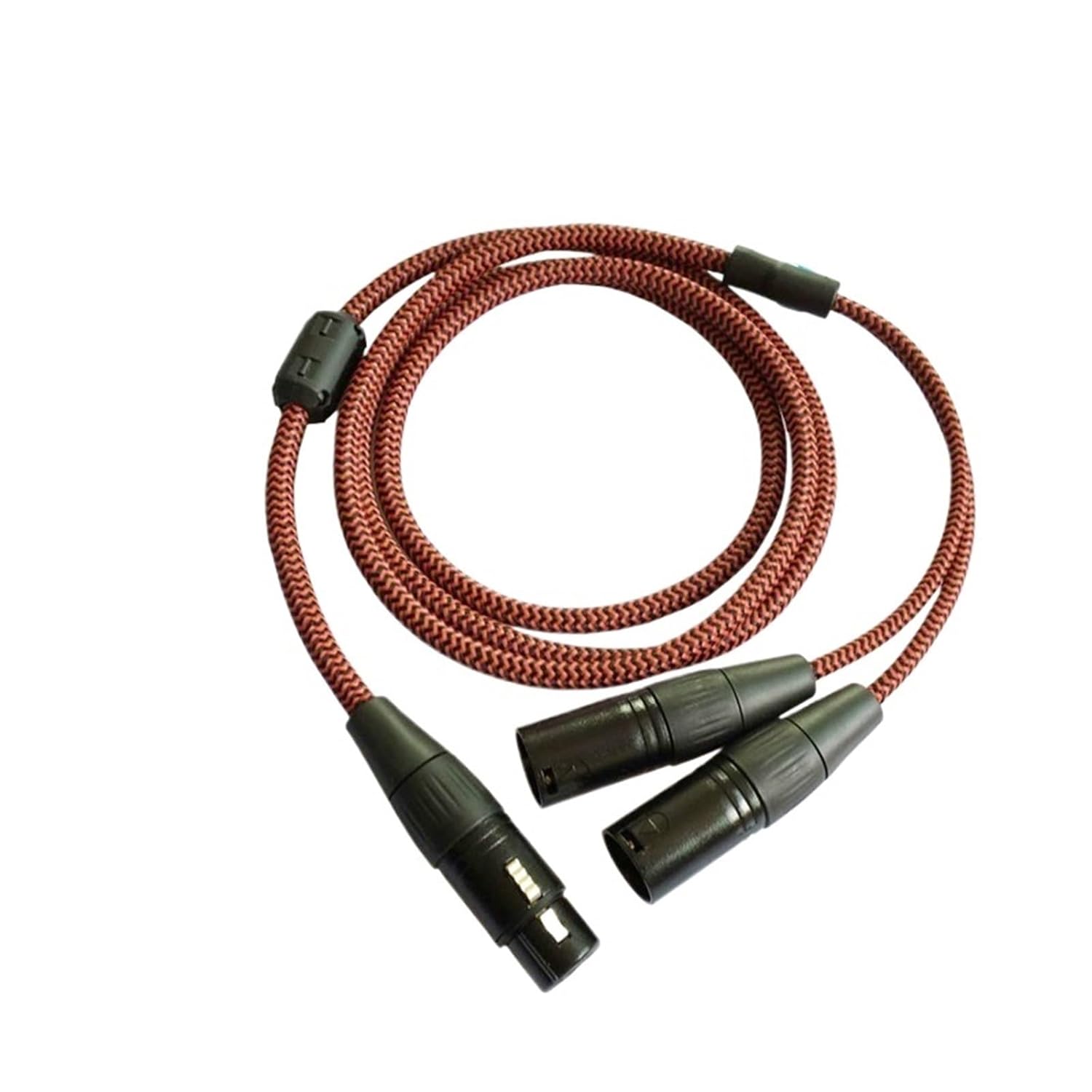 3 Pin Female XLR to 2 XLR Male Anti-Jamming Shield Dual XLR Mic Microphone Amplifier Mixer Splitter Audio Cable(8m)