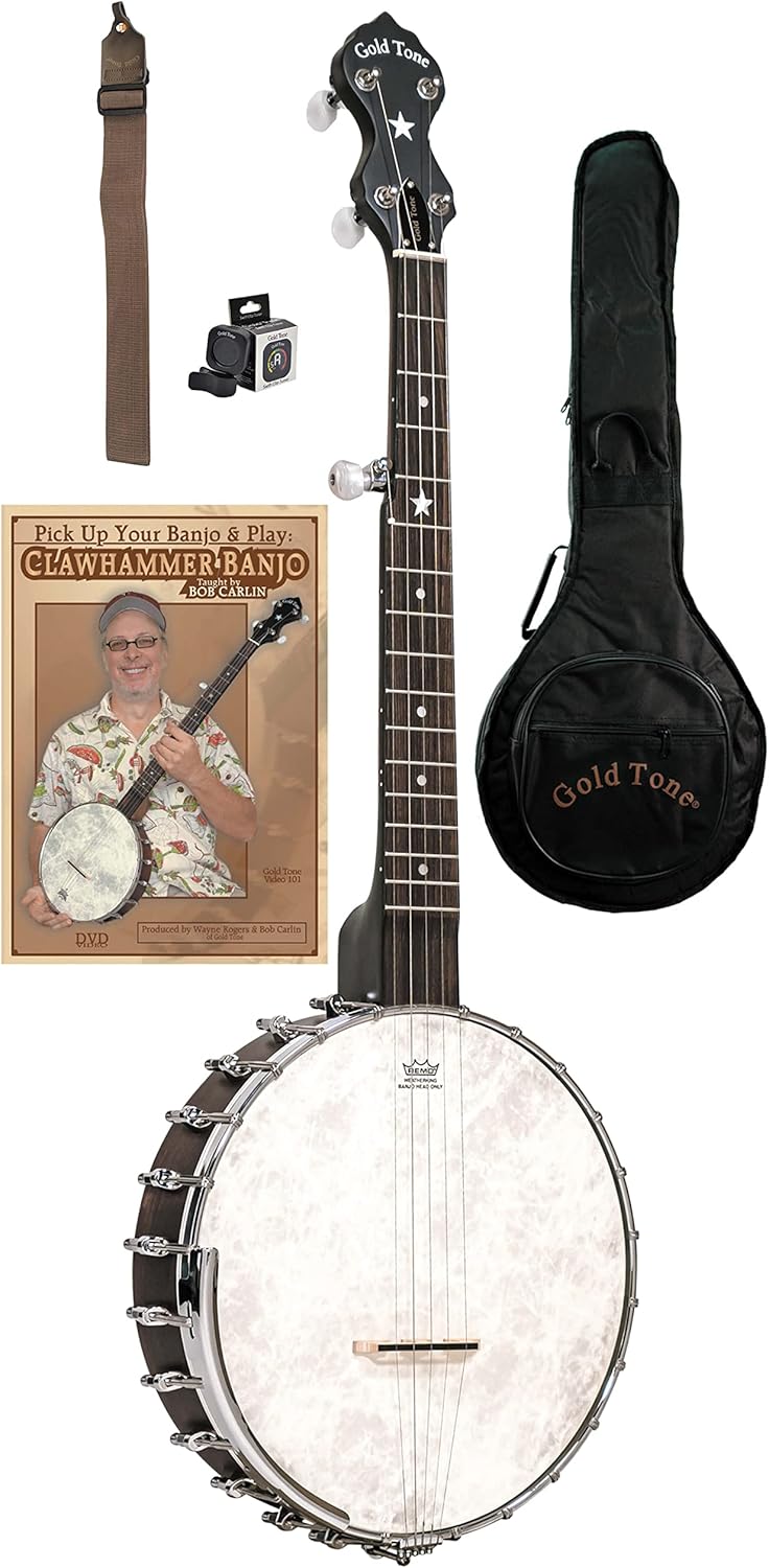 Gold Tone CC-OTA: A-Scale Cripple Creek Banjo Clawhammer Package