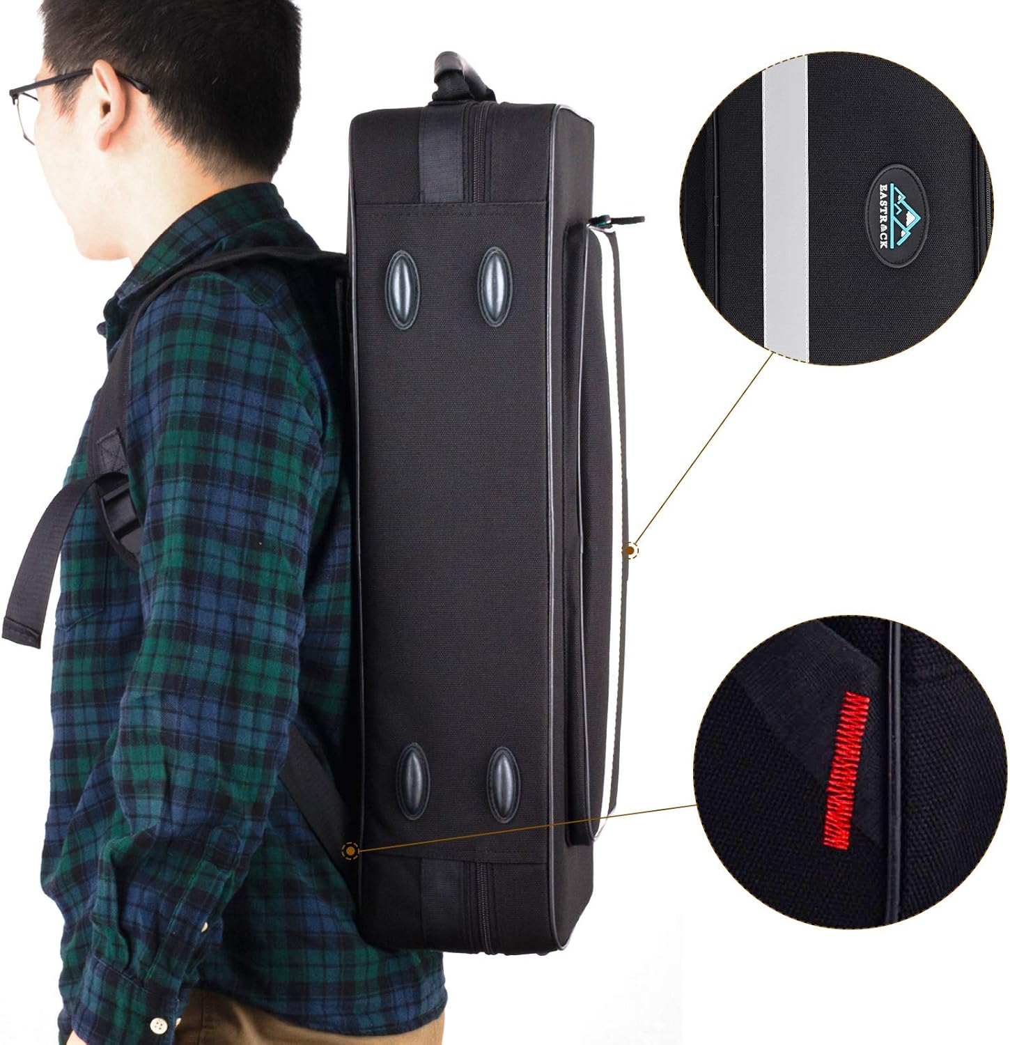 EASTROCK Purple/Golden Alto Saxophone E Flat Sax Full Kit for Students Beginner with Carrying Case,Mouthpiece,Mouthpiece Cushion Pads,Cleaning Cloth&Cleaning Rod,White Gloves,Neck Strap